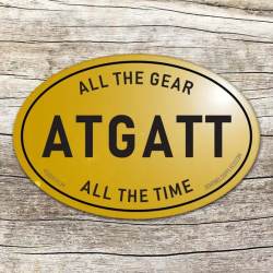 ATGATT All The Gear All The Time Reflective 3" - Vinyl Sticker