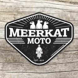 Meerkat Moto Adventure Motorcyle Headlight - Vinyl Sticker