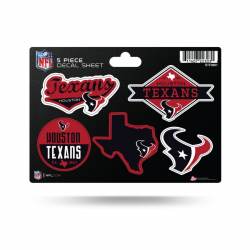 Houston Texans - 5 Piece Sticker Sheet