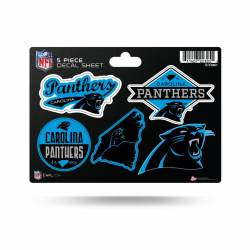 Carolina Panthers - 5 Piece Sticker Sheet