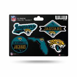 Jacksonville Jaguars - 5 Piece Sticker Sheet