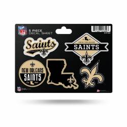 New Orleans Saints - 5 Piece Sticker Sheet