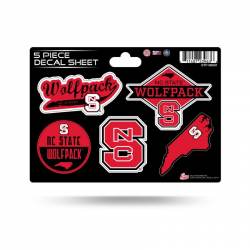 North Carolina State University Wolfpack - 5 Piece Sticker Sheet