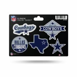 Dallas Cowboys - 5 Piece Sticker Sheet