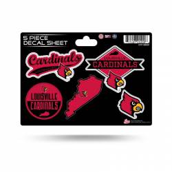 University Of Louisville Cardinals - 5 Piece Sticker Sheet