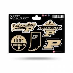 Purdue University Boilermakers - 5 Piece Sticker Sheet