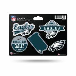 Philadelphia Eagles - 5 Piece Sticker Sheet