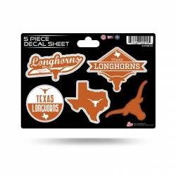 University Of Texas Longhorns - 5 Piece Sticker Sheet