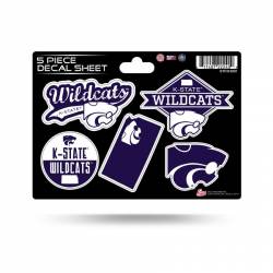 Kansas State University Wildcats - 5 Piece Sticker Sheet