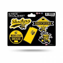 Wichita State University Shockers - 5 Piece Sticker Sheet