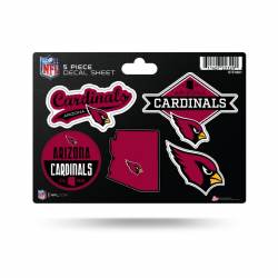 Arizona Cardinals - 5 Piece Sticker Sheet