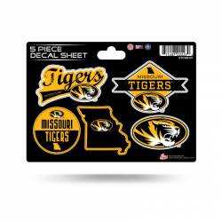 University Of Missouri Tigers - 5 Piece Sticker Sheet