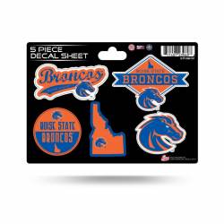 Boise State University Broncos - 5 Piece Sticker Sheet