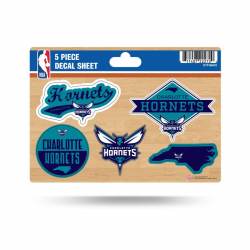 Charlotte Hornets - 5 Piece Sticker Sheet