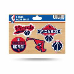 Washington Wizards - 5 Piece Sticker Sheet