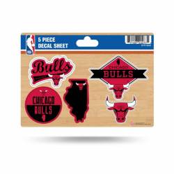 Chicago Bulls - 5 Piece Sticker Sheet