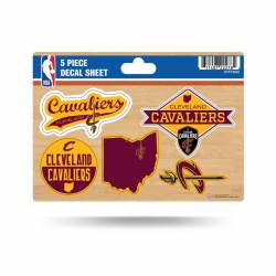 Cleveland Cavaliers - 5 Piece Sticker Sheet