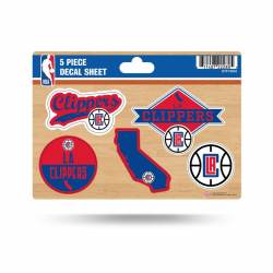 Los Angeles Clippers - 5 Piece Sticker Sheet
