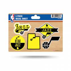 Utah Jazz 2022 Logo - 5 Piece Sticker Sheet