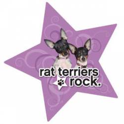 Rat Terriers Rock - Star Magnet
