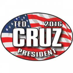 Ted Cruz President 2016 - Oval Sticker