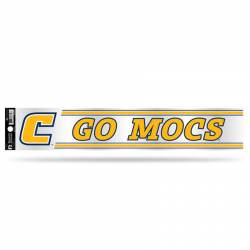 University of Tennessee at Chattanooga Mocs - 3x17 Clear Vinyl Sticker
