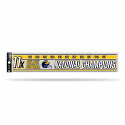 Michigan Wolverines 11 Time College Football Champs - 3x17 Clear Vinyl Sticker