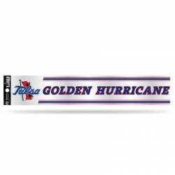 University Of Tulsa Golden Hurricane - 3x17 Clear Vinyl Sticker