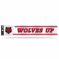 Arkansas State University Red Wolves - 3x17 Clear Vinyl Sticker