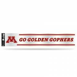 University Of Minnesota Golden Gophers - 3x17 Clear Vinyl Sticker