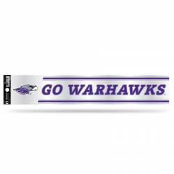 University Of Wisconsin-Whitewater Warhawks - 3x17 Clear Vinyl Sticker