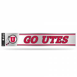 University Of Utah Utes - 3x17 Clear Vinyl Sticker