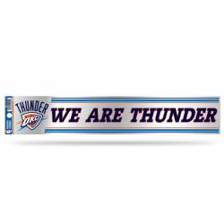 Oklahoma City Thunder We Are Thunder Slogan  - 3x17 Clear Vinyl Sticker