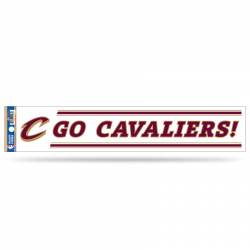 Cleveland Cavaliers Go Cavaliers Slogan - 3x17 Clear Vinyl Sticker