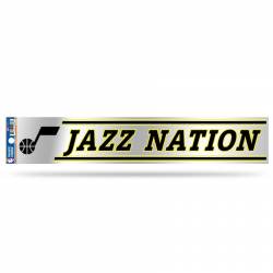 Utah Jazz Jazz Nation Slogan - 3x17 Clear Vinyl Sticker
