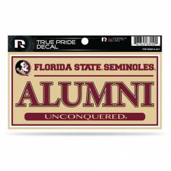 Florida State University Seminoles Alumni Tan - 3x6 True Pride Vinyl Sticker