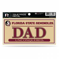Florida State University Seminoles Dad Tan - 3x6 True Pride Vinyl Sticker