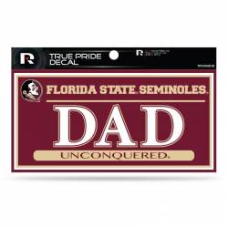 Florida State University Seminoles Dad - 3x6 True Pride Vinyl Sticker