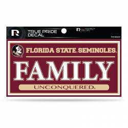 Florida State University Seminoles Family - 3x6 True Pride Vinyl Sticker