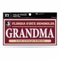 Florida State University Seminoles Grandma - 3x6 True Pride Vinyl Sticker