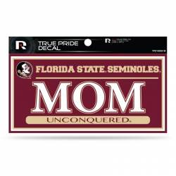 Florida State University Seminoles Mom - 3x6 True Pride Vinyl Sticker