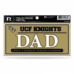 University Of Central Florida Knights Dad - 3x6 True Pride Vinyl Sticker