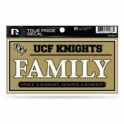 University Of Central Florida Knights Family - 3x6 True Pride Vinyl Sticker