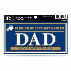 Florida Gulf Coast University Eagles Dad - 3x6 True Pride Vinyl Sticker