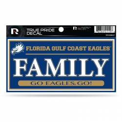 Florida Gulf Coast University Eagles Family - 3x6 True Pride Vinyl Sticker
