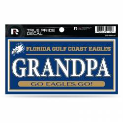Florida Gulf Coast University Eagles Grandpa - 3x6 True Pride Vinyl Sticker