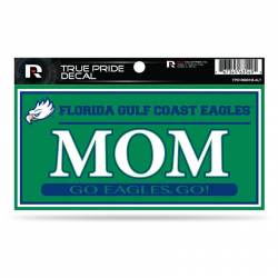 Florida Gulf Coast University Eagles Mom Green - 3x6 True Pride Vinyl Sticker