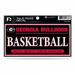 University Of Georgia Bulldogs Basketball - 3x6 True Pride Vinyl Sticker