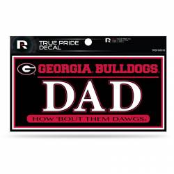University Of Georgia Bulldogs Dad - 3x6 True Pride Vinyl Sticker