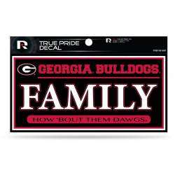 University Of Georgia Bulldogs Family - 3x6 True Pride Vinyl Sticker